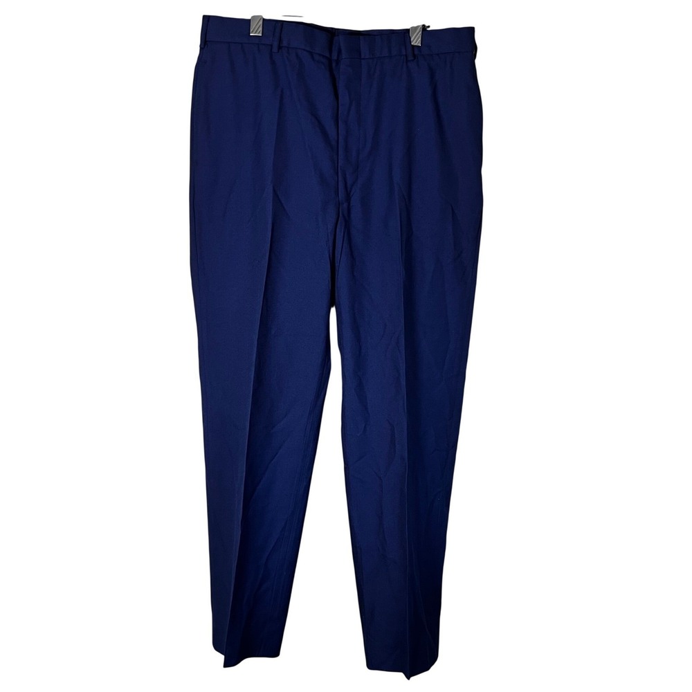 US Air Force Mens Dress Blue Trousers 36R Wool Blend Military Uniform Pants USAF